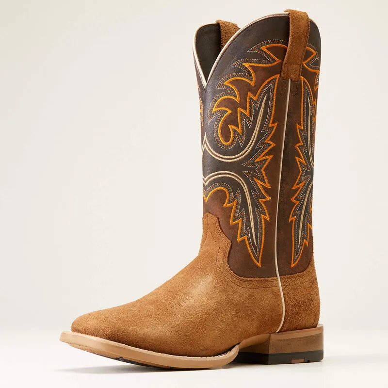Ariat Men's Brushrider Western Boot in Suntan Roughout