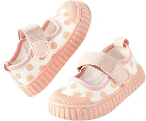 Baby Boy Girl Sneakers Polka Dot Soft Sole Anti-Slip Casual Shoes Toddler Slip on Shoes Breathable Lightweight