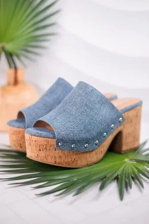 Bada Bing Blue Denim Clogs FINAL SALE