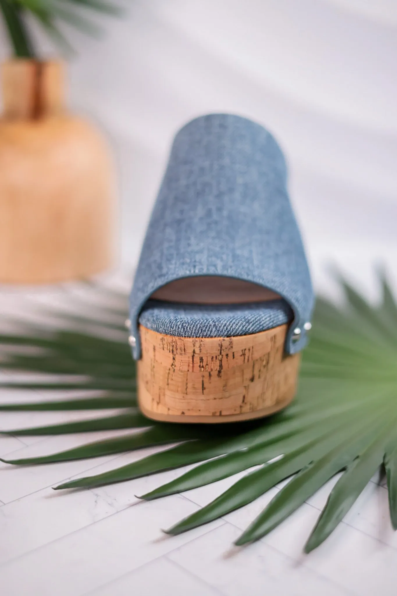 Bada Bing Blue Denim Clogs FINAL SALE