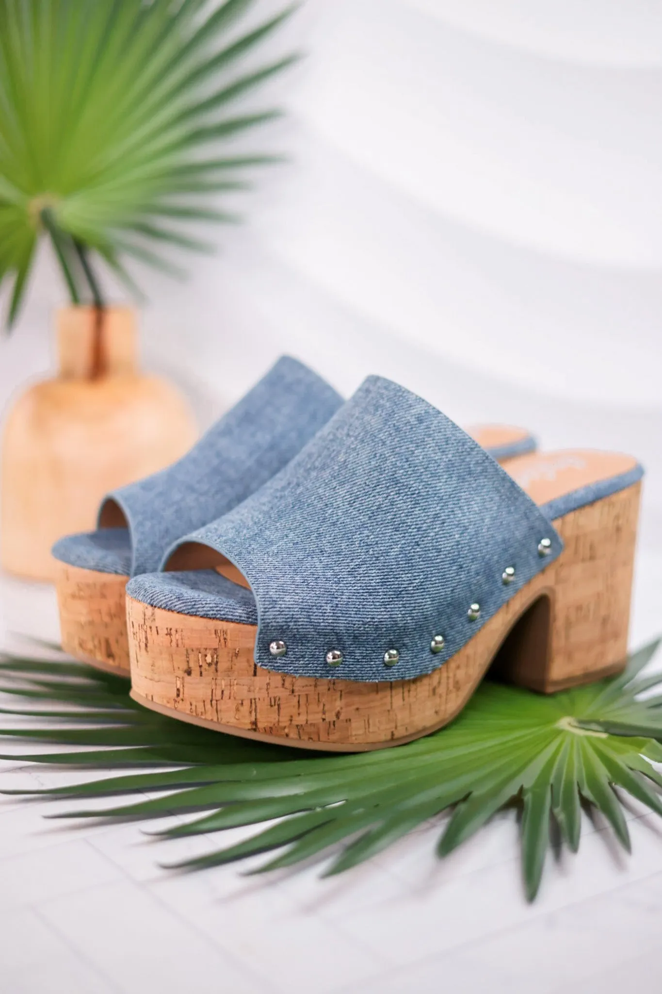 Bada Bing Blue Denim Clogs FINAL SALE