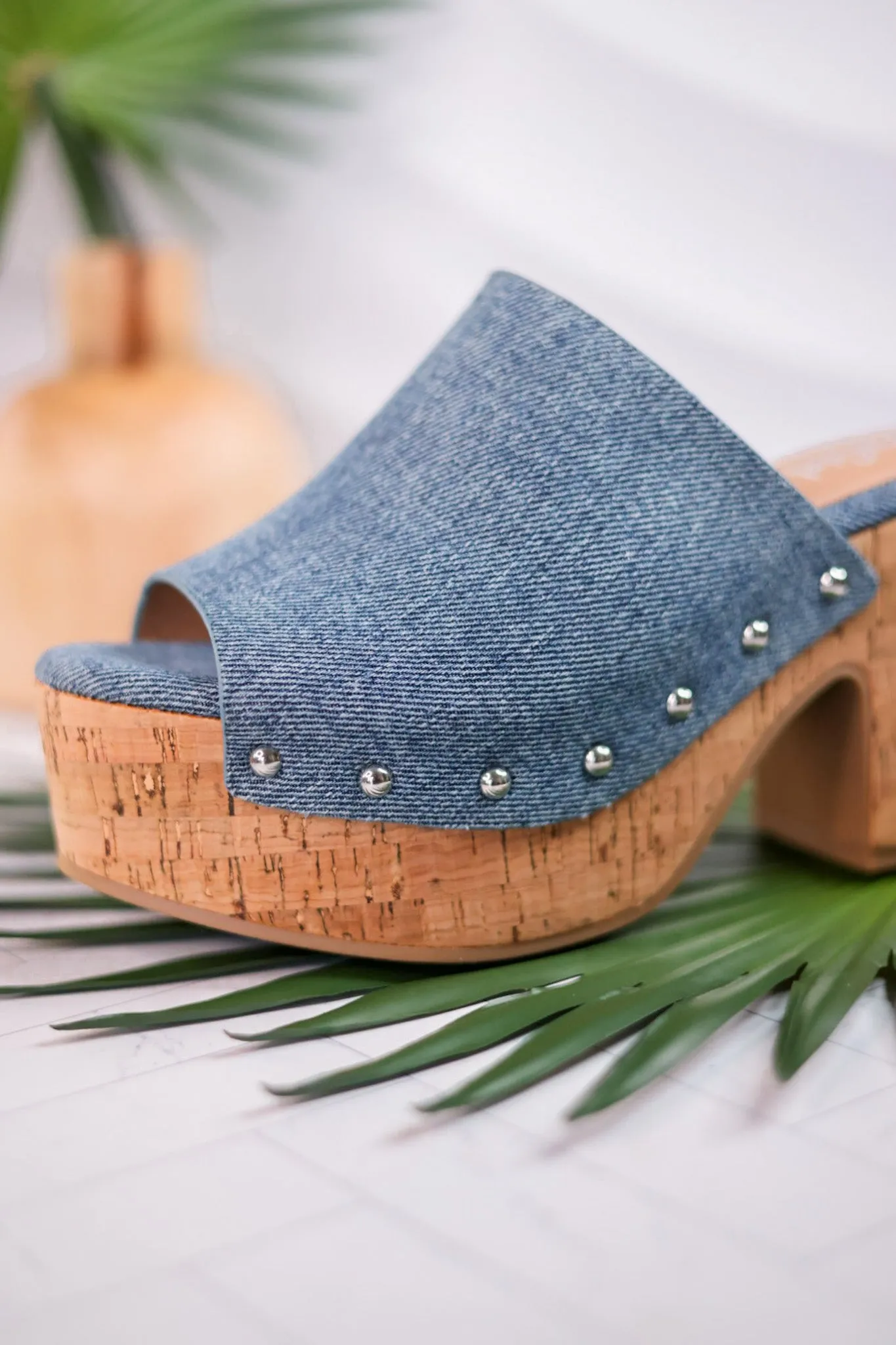 Bada Bing Blue Denim Clogs FINAL SALE