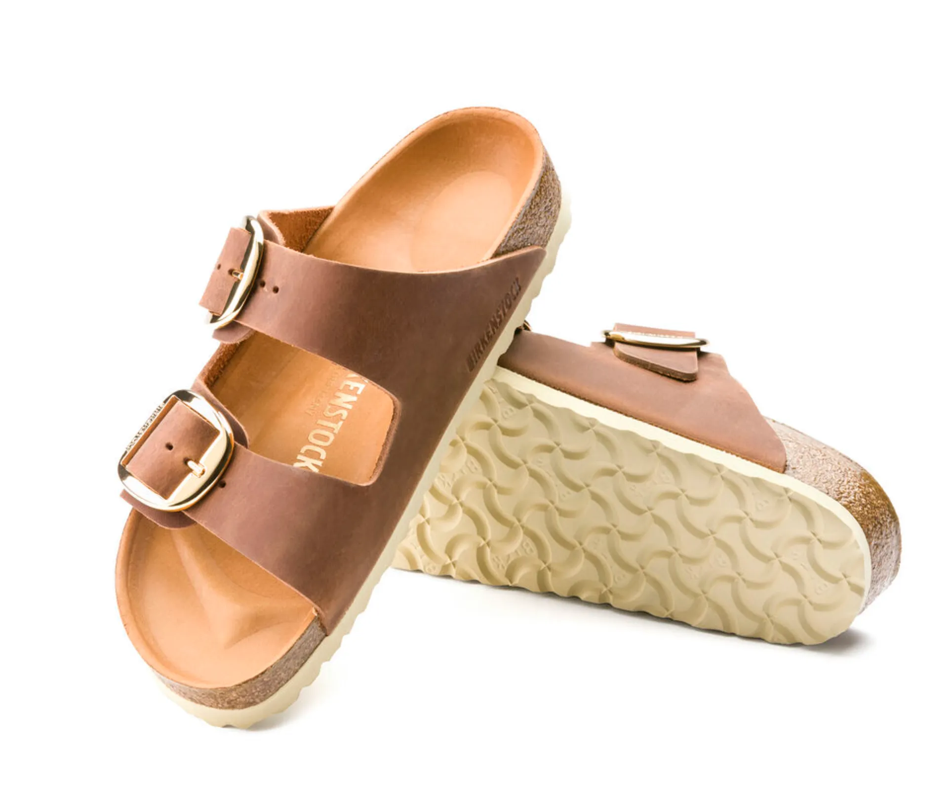 Birkenstocks Arizona Big Buckle - Oiled Leather (Cognac)