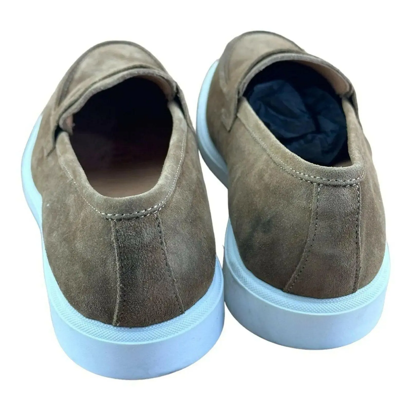Campanile Collection  311 Tapya  Men's  Shoes loafers suede Withe Tan
