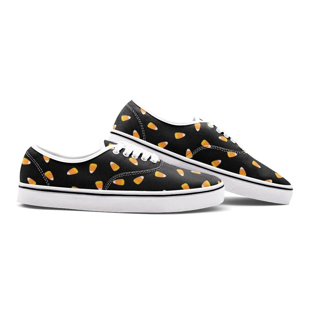 Candy Corn Unisex Canvas Shoes Fashion Low Cut Loafer Sneakers