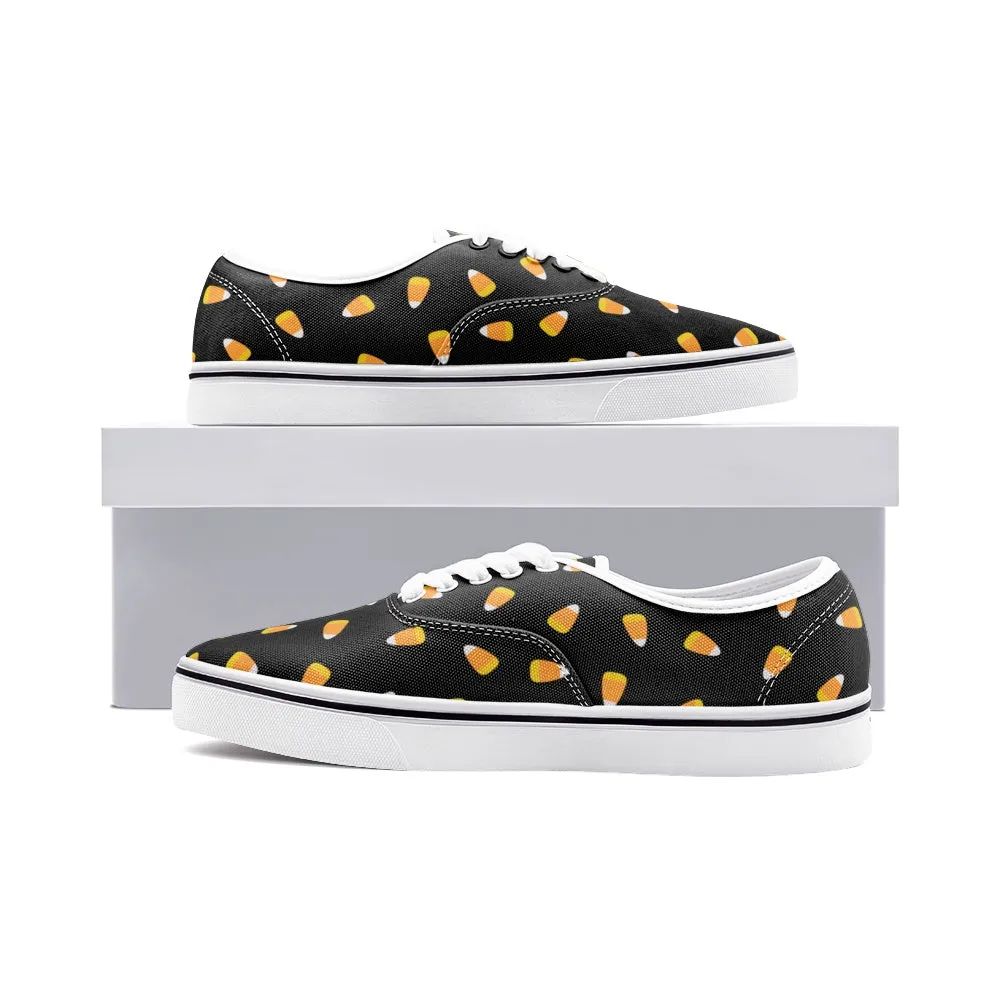 Candy Corn Unisex Canvas Shoes Fashion Low Cut Loafer Sneakers