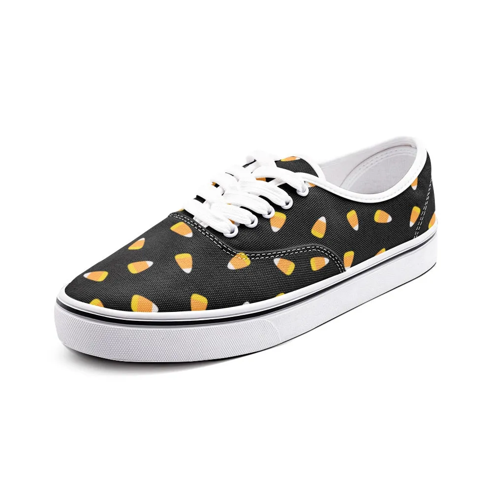 Candy Corn Unisex Canvas Shoes Fashion Low Cut Loafer Sneakers
