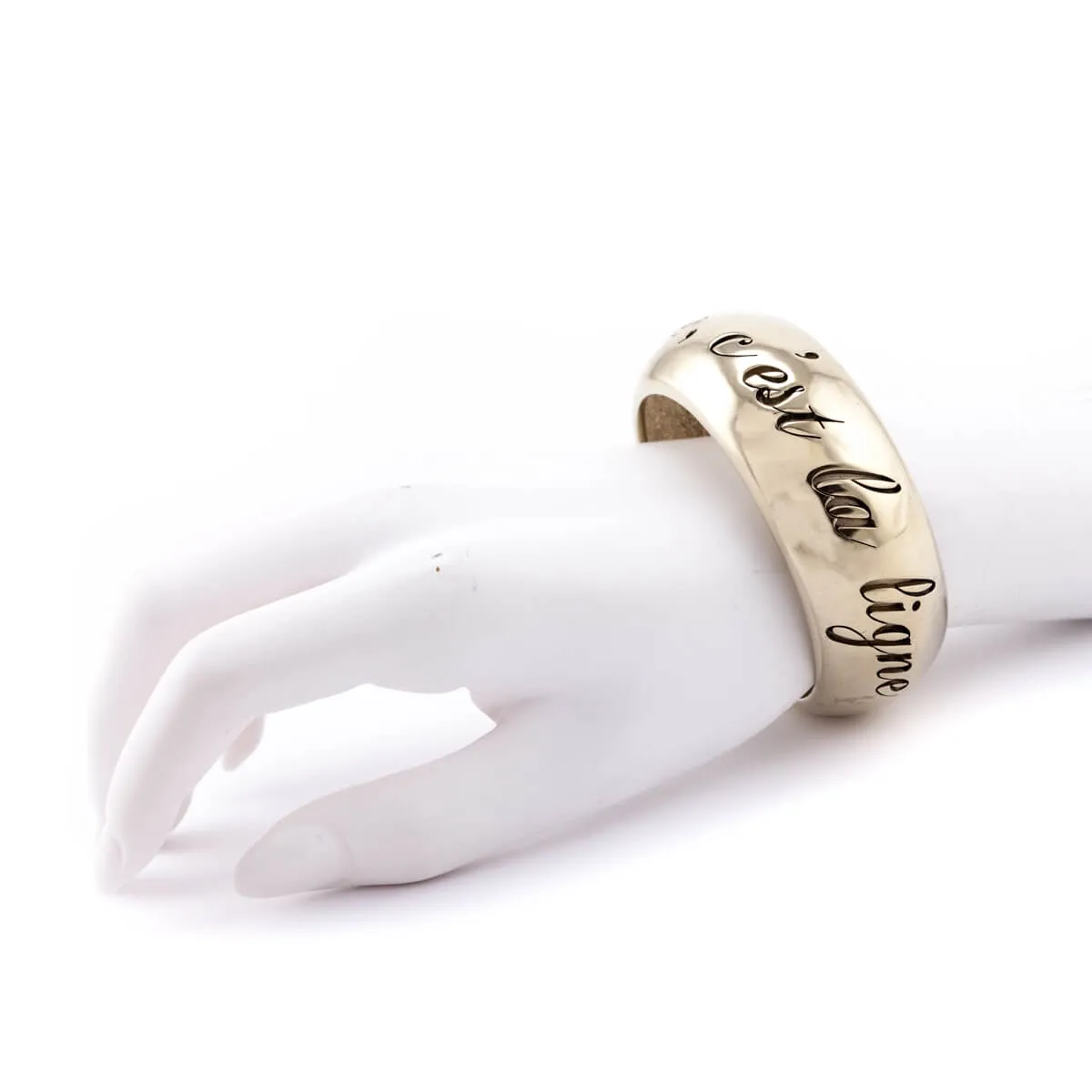 Chanel Gold-Plated L'Elegance C'est La Ligne Bangle