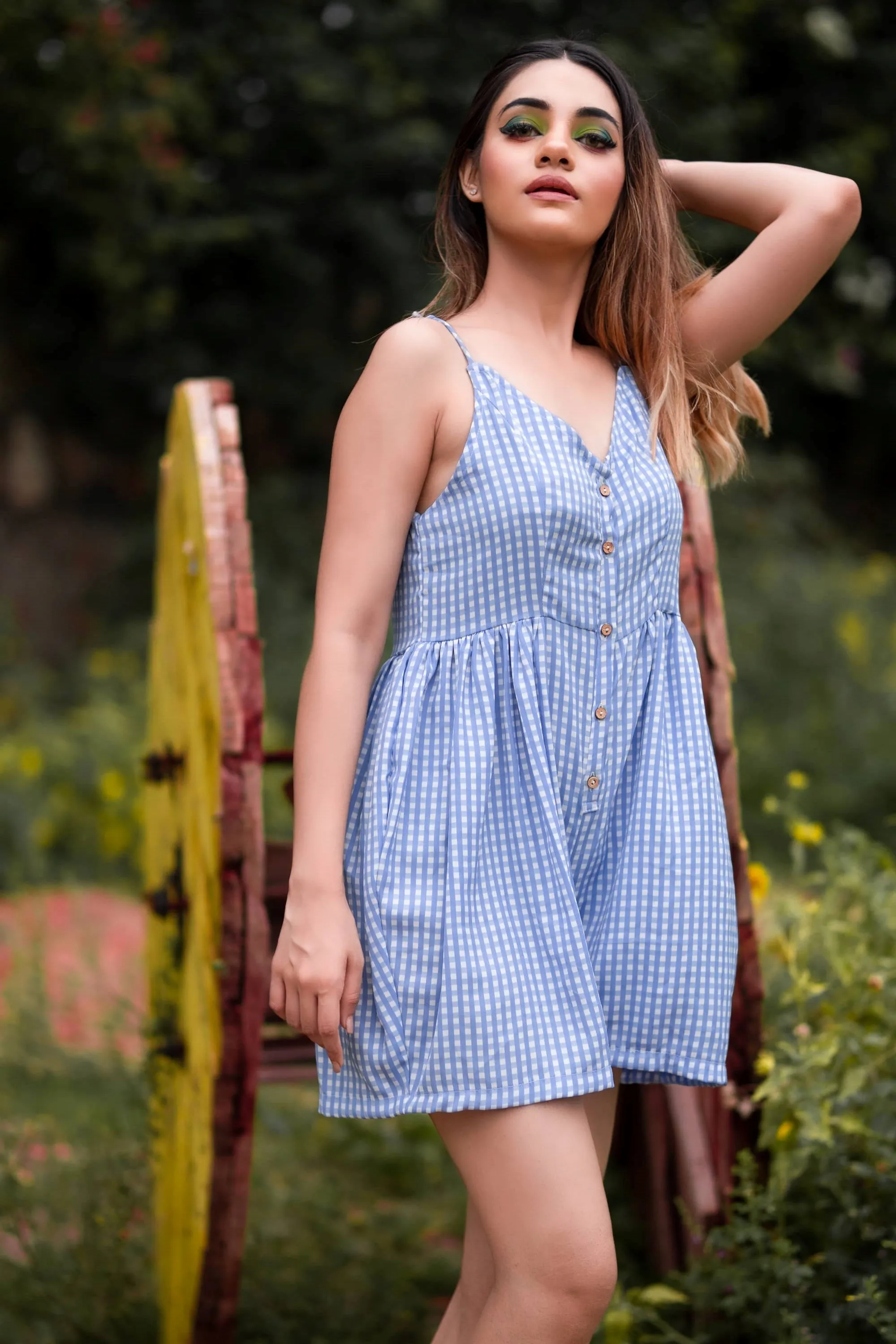 Checks Strappy Playsuit