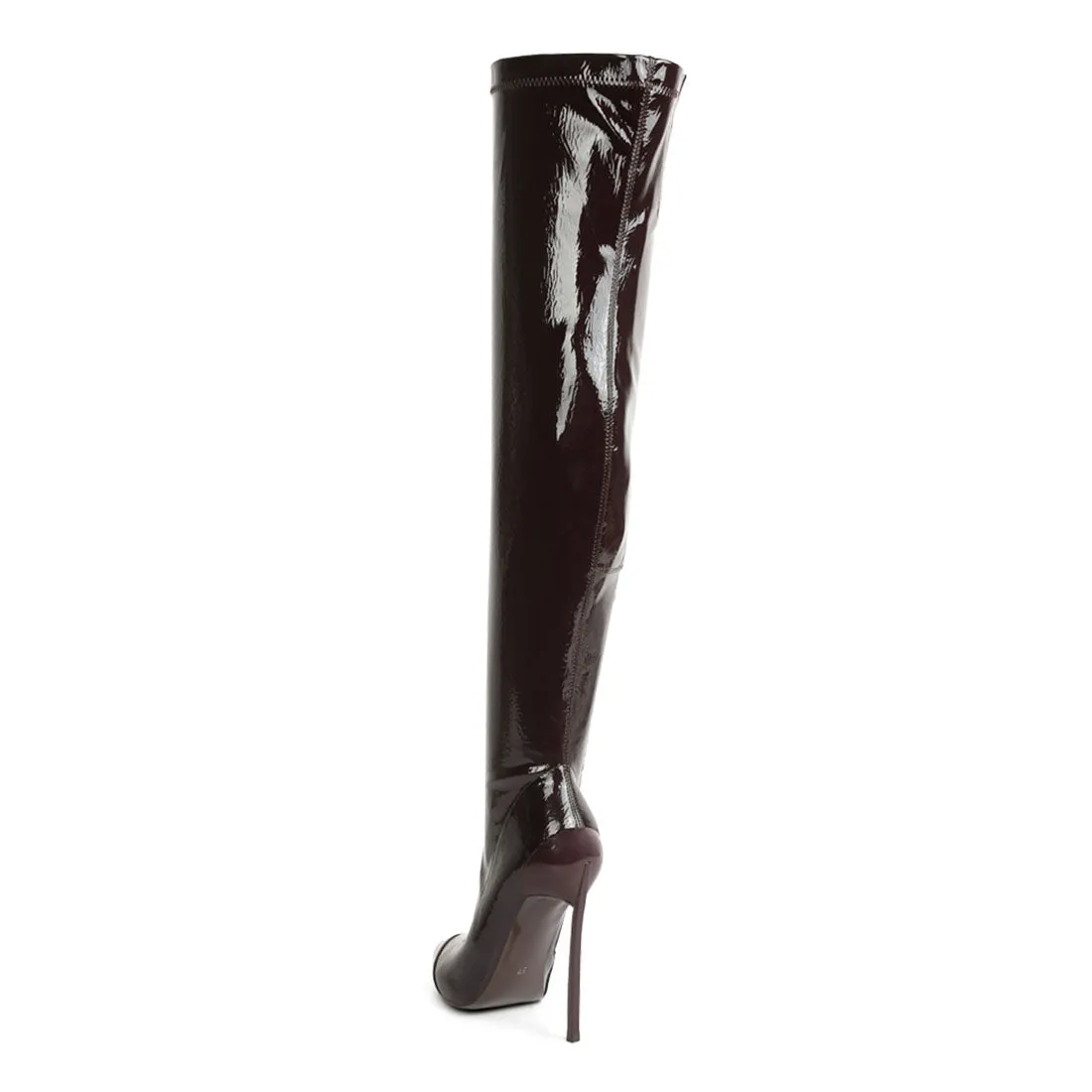 Chimes High Heel Patent Long Boots