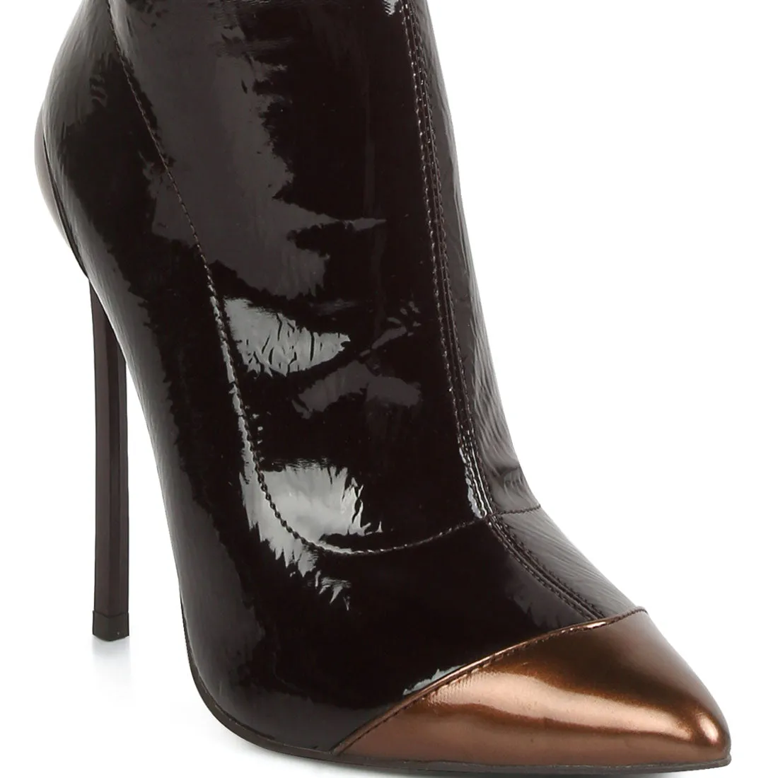Chimes High Heel Patent Long Boots