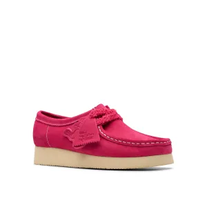 Clarks Original Women's Wallabee. 2604 Bright Pink Suede Made in Vietnam