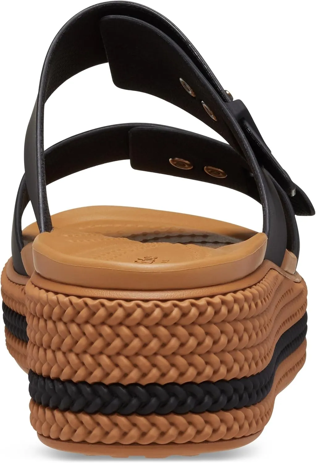Crocs Womens Brooklyn Buckle Low Wedge