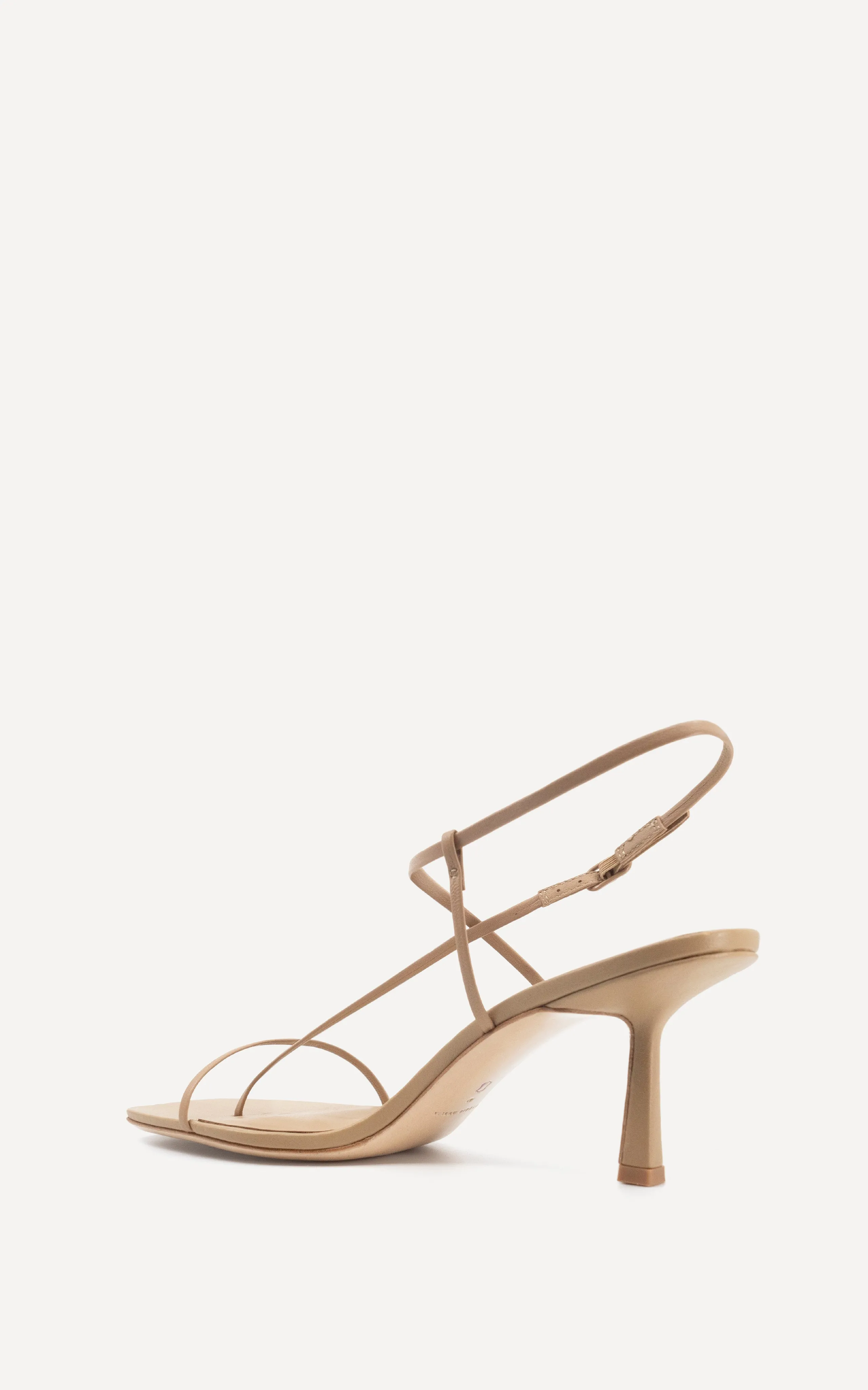 Cross Front 70 Heel | Beige