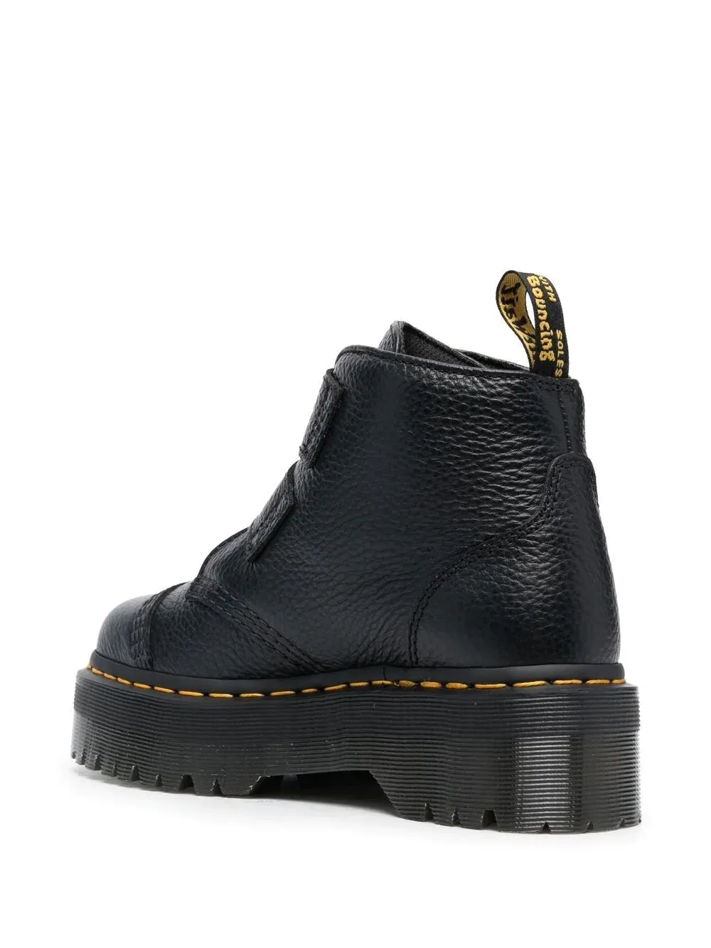 DR. MARTENS DEVON HEART LEATHER PLATFORM BOOTS