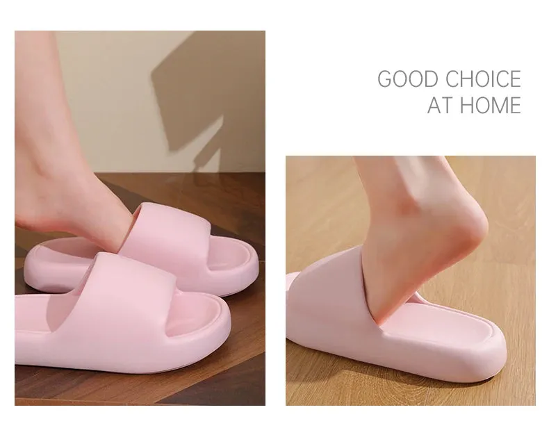 Fashion Summer Concise Couple Non-slip Soft Slides Lithe Cosy Sandals Men Women Casual Slippers Ladies' Home Shoes Flip Flops