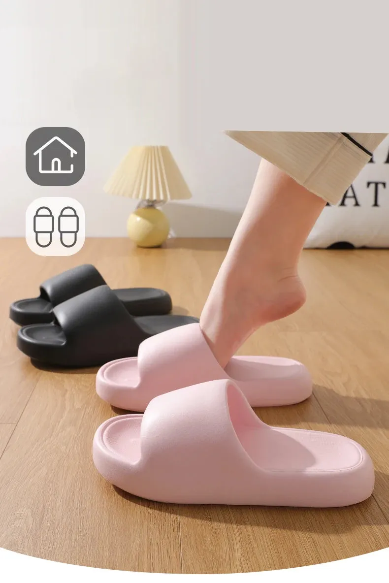 Fashion Summer Concise Couple Non-slip Soft Slides Lithe Cosy Sandals Men Women Casual Slippers Ladies' Home Shoes Flip Flops