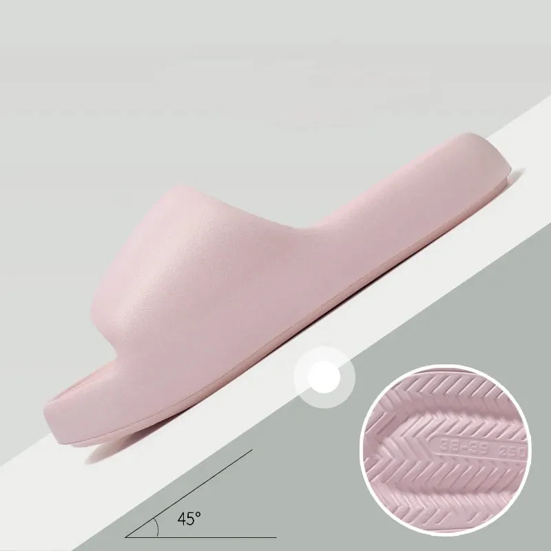 Fashion Summer Concise Couple Non-slip Soft Slides Lithe Cosy Sandals Men Women Casual Slippers Ladies' Home Shoes Flip Flops