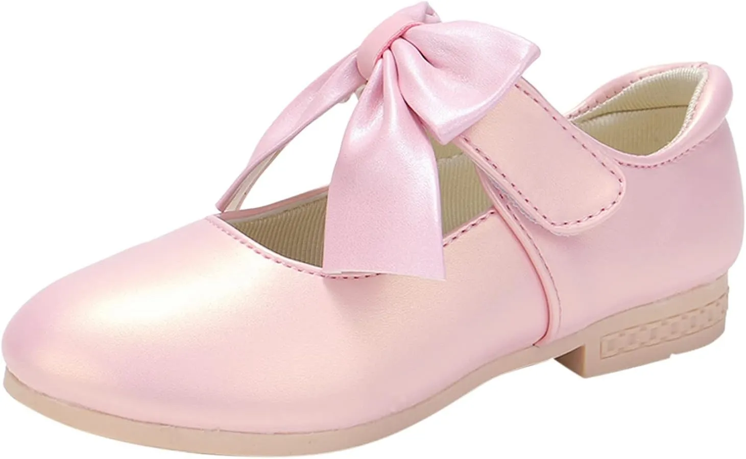 Girls Ballet Shoes Flower Mary Jane Flat with Bow Dress Shoes Part Wedding Communio Shoes for Kids Toddler
