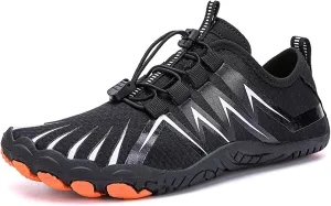 Hiking Barefoot Shoes for Women Men Non-Slip&Wide Toe Box Grounded Footwear,Breathable Waterproof Beach Walking Shoes,Lightweight Adjustable Trail Running Footwear Neuropathy Sneakers Comfort Wear