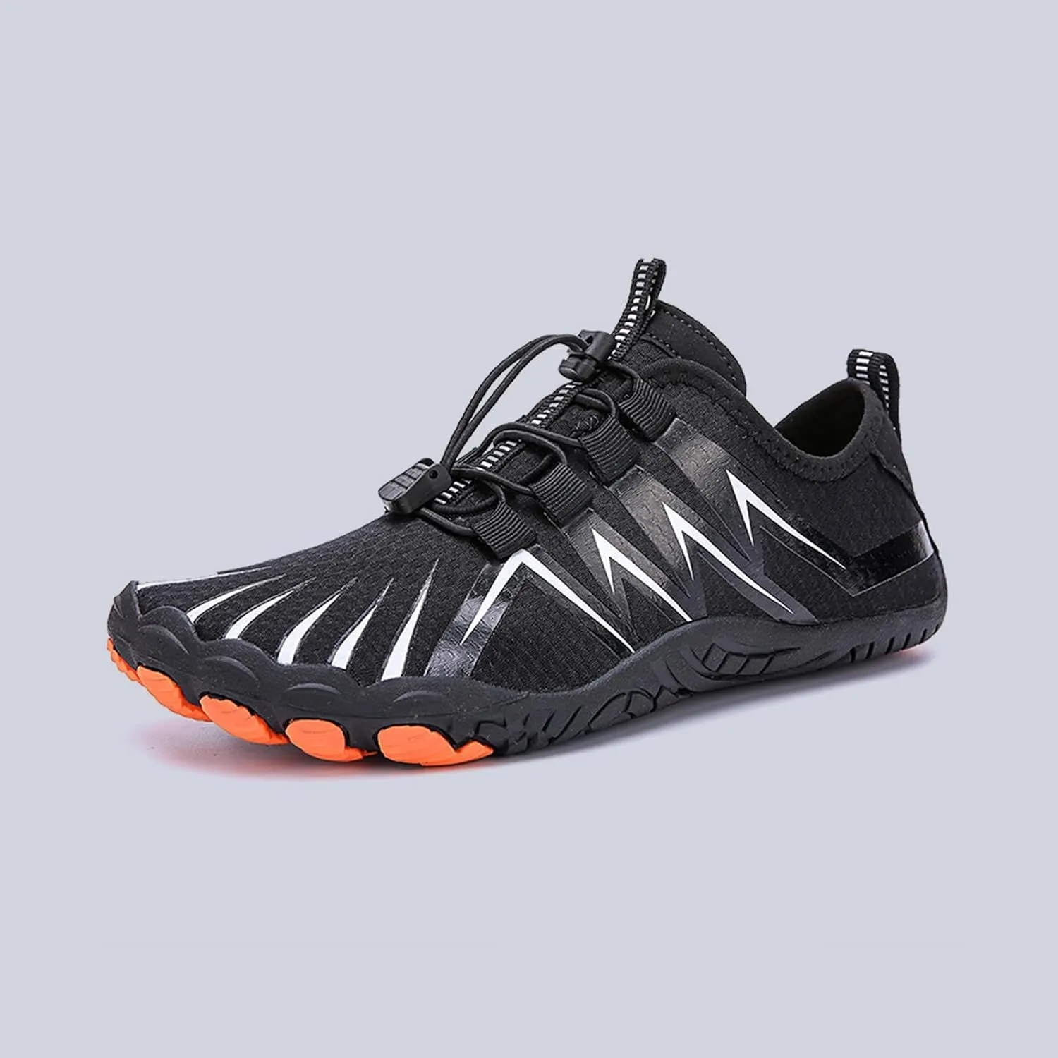 Hiking Barefoot Shoes for Women Men Non-Slip&Wide Toe Box Grounded Footwear,Breathable Waterproof Beach Walking Shoes,Lightweight Adjustable Trail Running Footwear Neuropathy Sneakers Comfort Wear