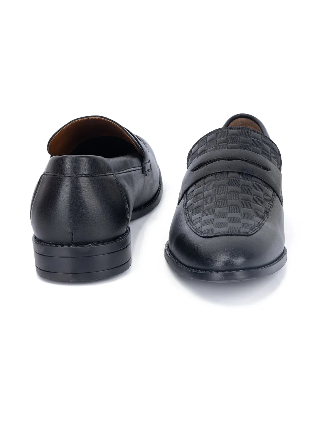 Jet Black Handcrafted Moccasins Slipons