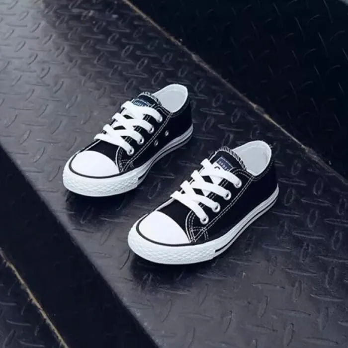 Kids Low Top Canvas Sneakers, 6 Colors Available | Laces Included, Back to School Essentials | Ages 2-14 y/o