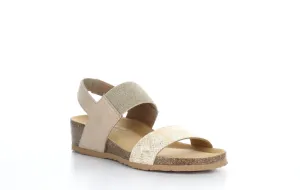 LAZIO Beige Sling-Back Sandals