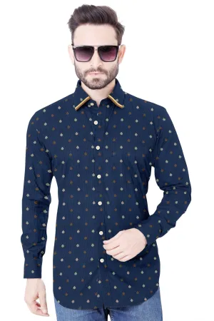 Navy Classic Cotton Shirt