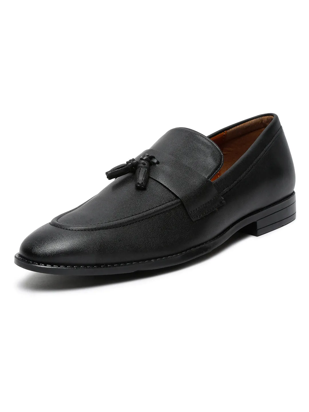 Obsidian Black Tassel Style Comfortable Moccasins