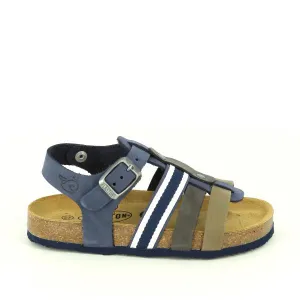 Plakton 125639 Navy Multi-Strap Kids Sandals