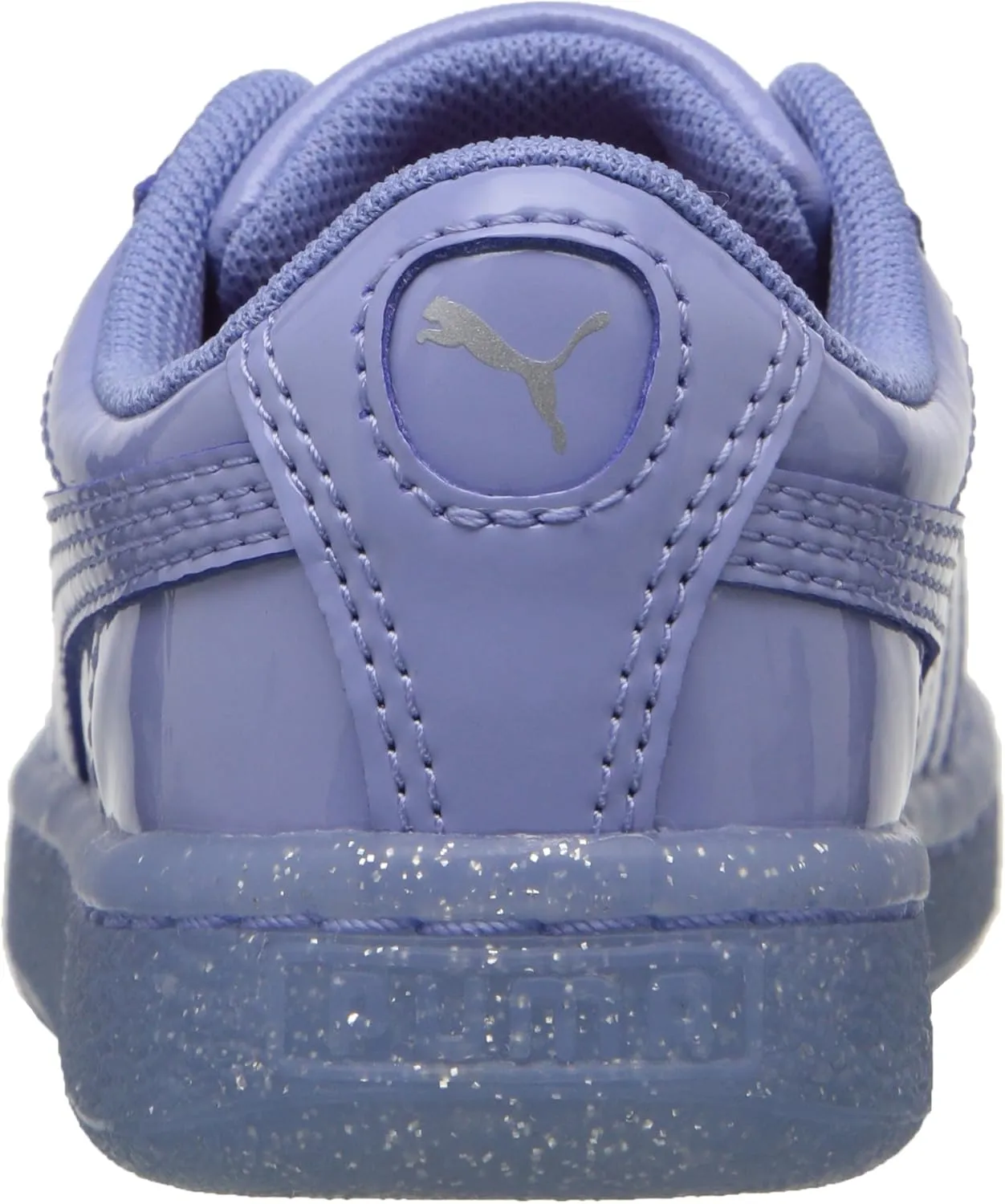 PUMA Unisex-Child Basket Patent Iced Glitz Sneaker