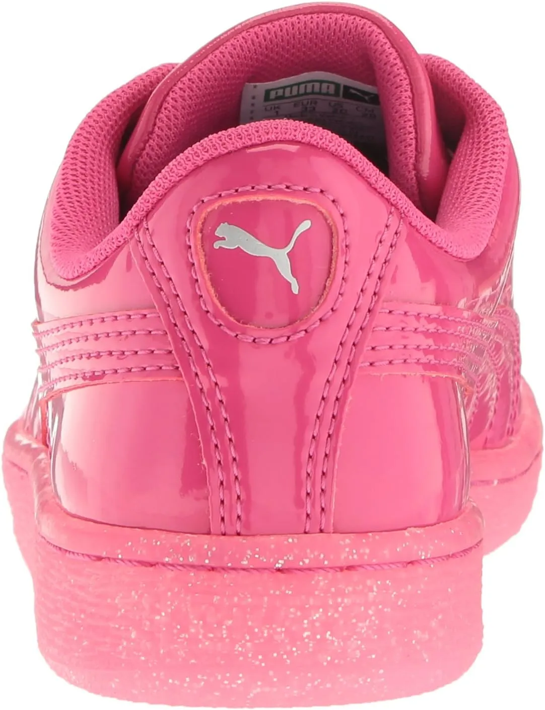 PUMA Unisex-Child Basket Patent Iced Glitz Sneaker