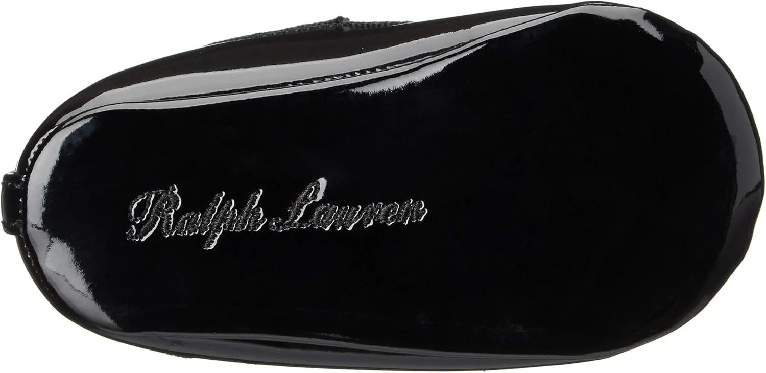 Ralph Lauren Layette Kids' Allie Black Patent Ballet Flat