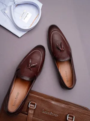 Rosewood Handcrafted Tassel Moccasins Slipons