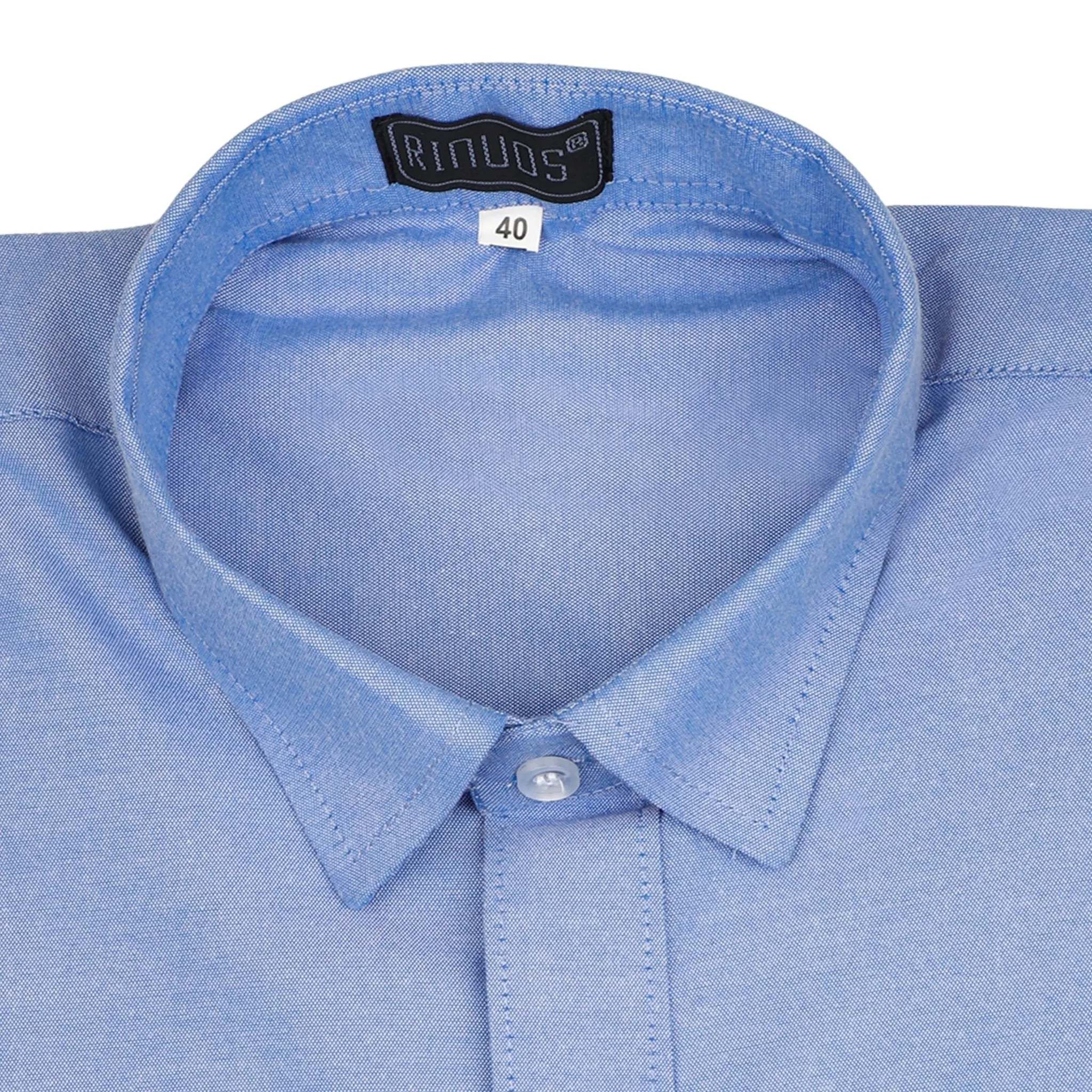 Skylight Blue White Pocket Cotton Shirt
