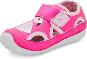 Stride Rite Baby SM Splash Water Shoe, Pink Flamingo, 5 Wide US Unisex Infant
