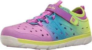Stride Rite Made 2 Play Phibian Sneaker Sandal Water Shoe (Toddler/Little Kid/Big Kid), Magenta/Multi, 7 M US Toddler