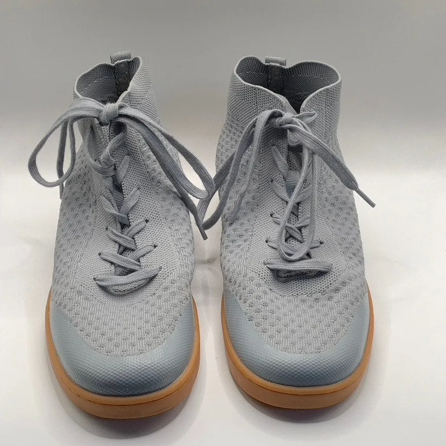 SUAVS Unisex Men's Slate Gray/Gum The Legacy High Top Knit Sneakers SZ 10
