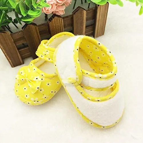 Toddler Baby Soft Sole Bowknots Shoes Infant Child Flat Shoes Kids Baby Printing Newborn Cloth Shoes