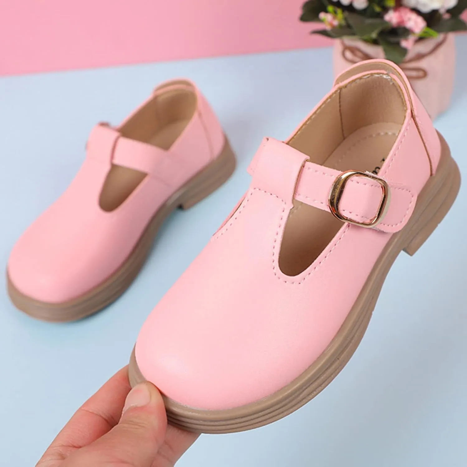 Toddler Girl Mary Jane Dress Low Heels Shoes School Oxford Loafers Flat for Part Wedding Uniform Platform Shoes