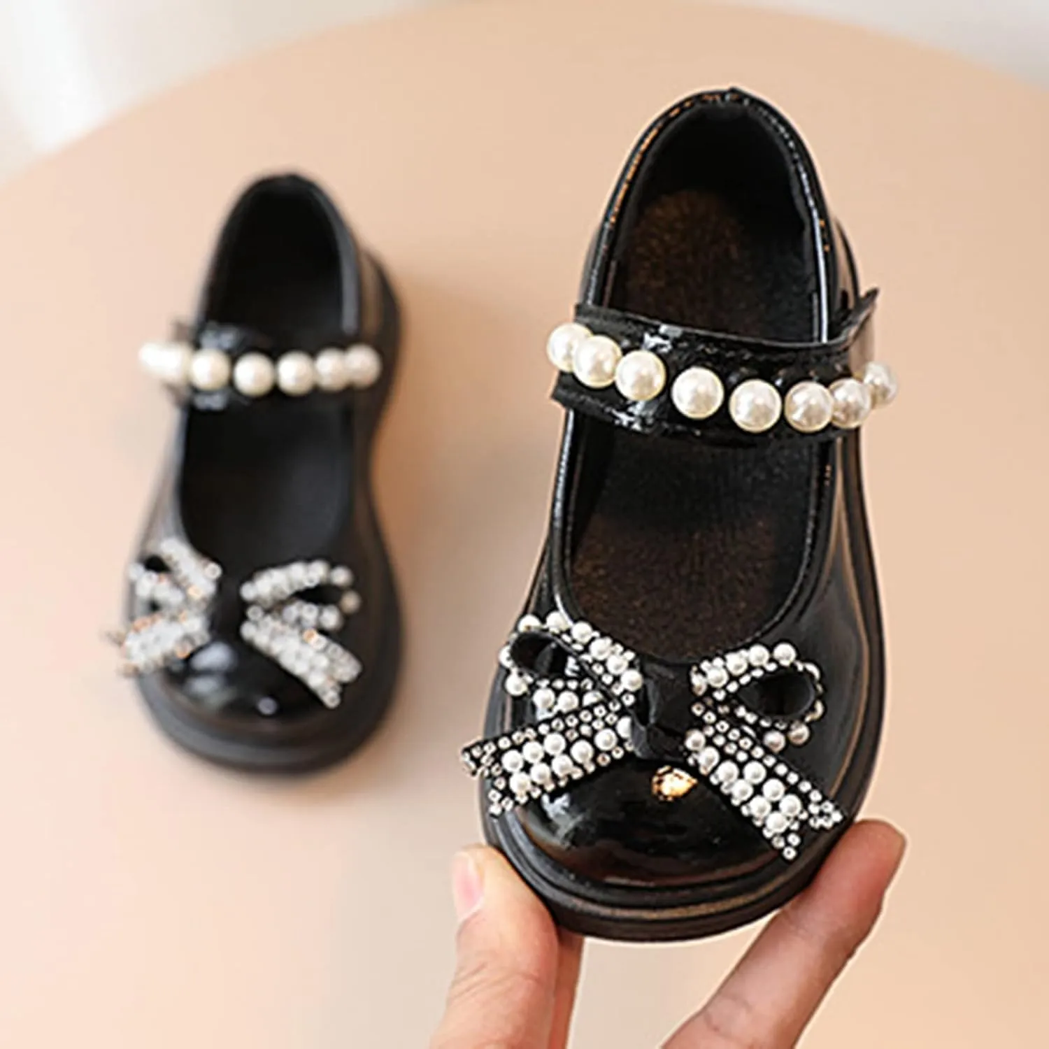 Toddler Girls Platform Mary Jane Shoes Bow Girls Dress Shoes Little Girl School Uniform Oxford Shoes for Girl Flats