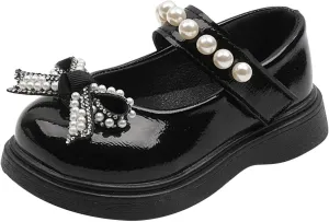 Toddler Girls Platform Mary Jane Shoes Bow Girls Dress Shoes Little Girl School Uniform Oxford Shoes for Girl Flats