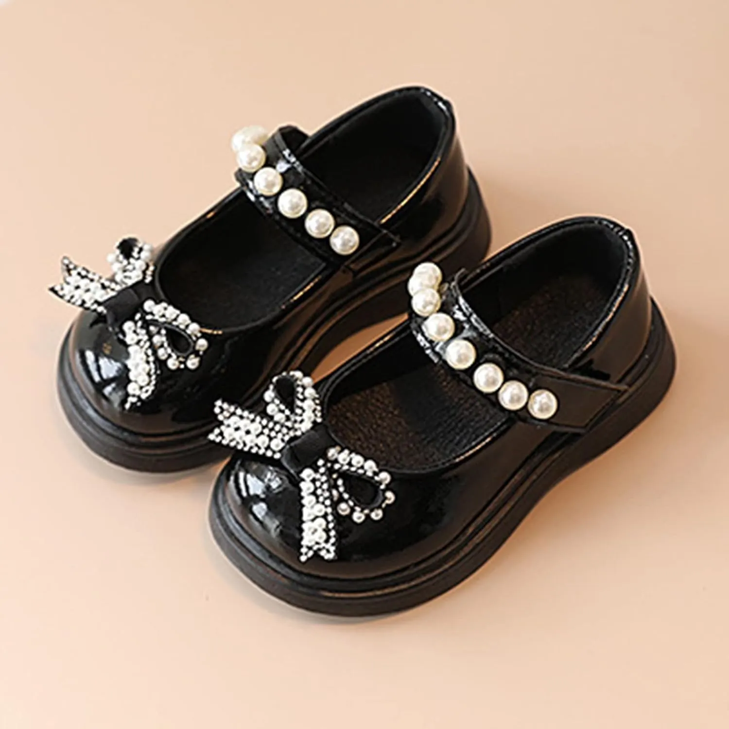 Toddler Girls Platform Mary Jane Shoes Bow Girls Dress Shoes Little Girl School Uniform Oxford Shoes for Girl Flats