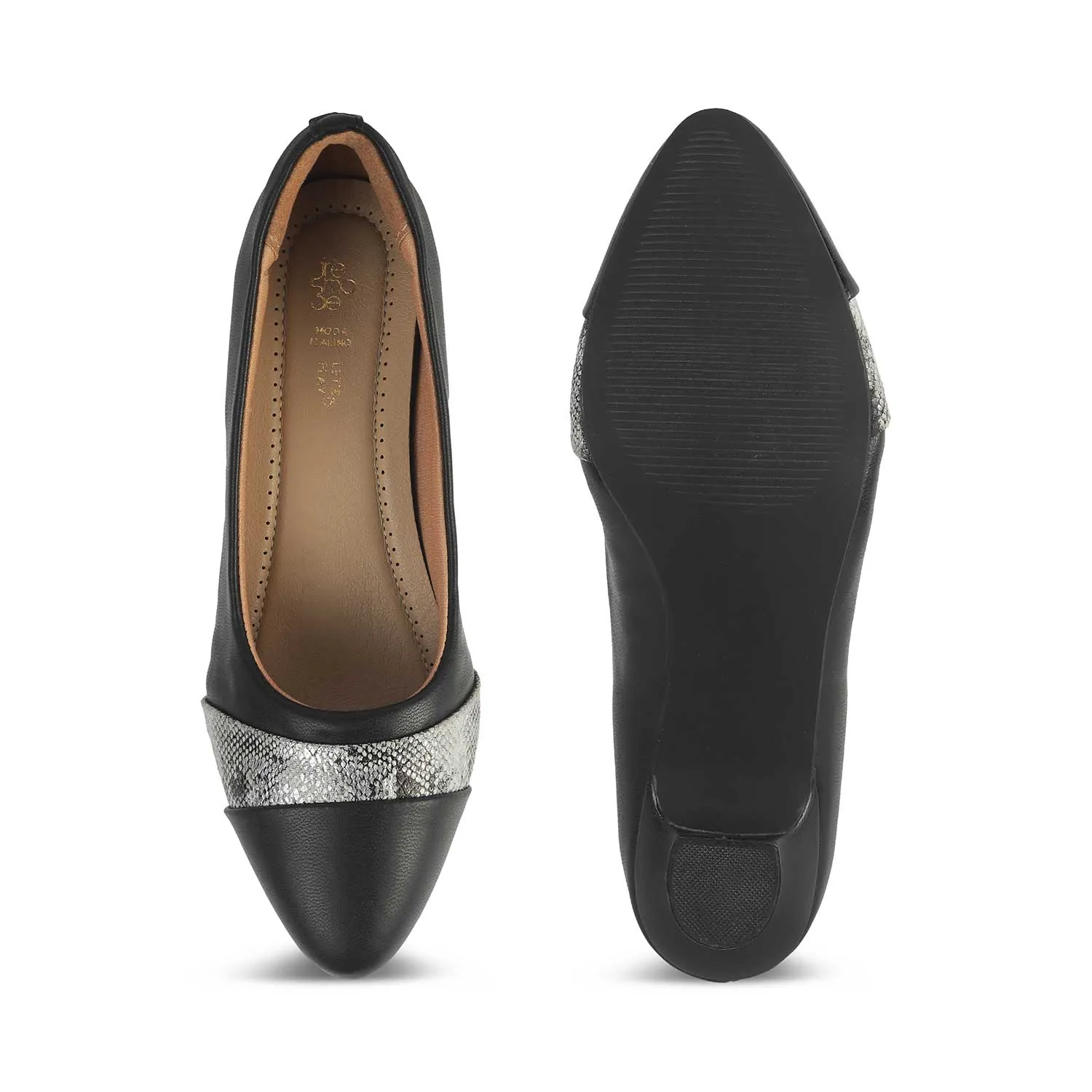 Tresmode Frankfort Black Women's Dress Kitten Heel Pumps