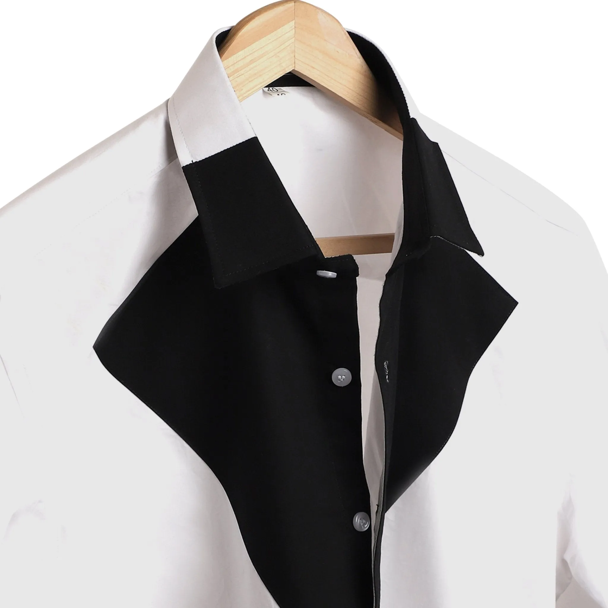 Tuxedo-Inspired Designer Shirt