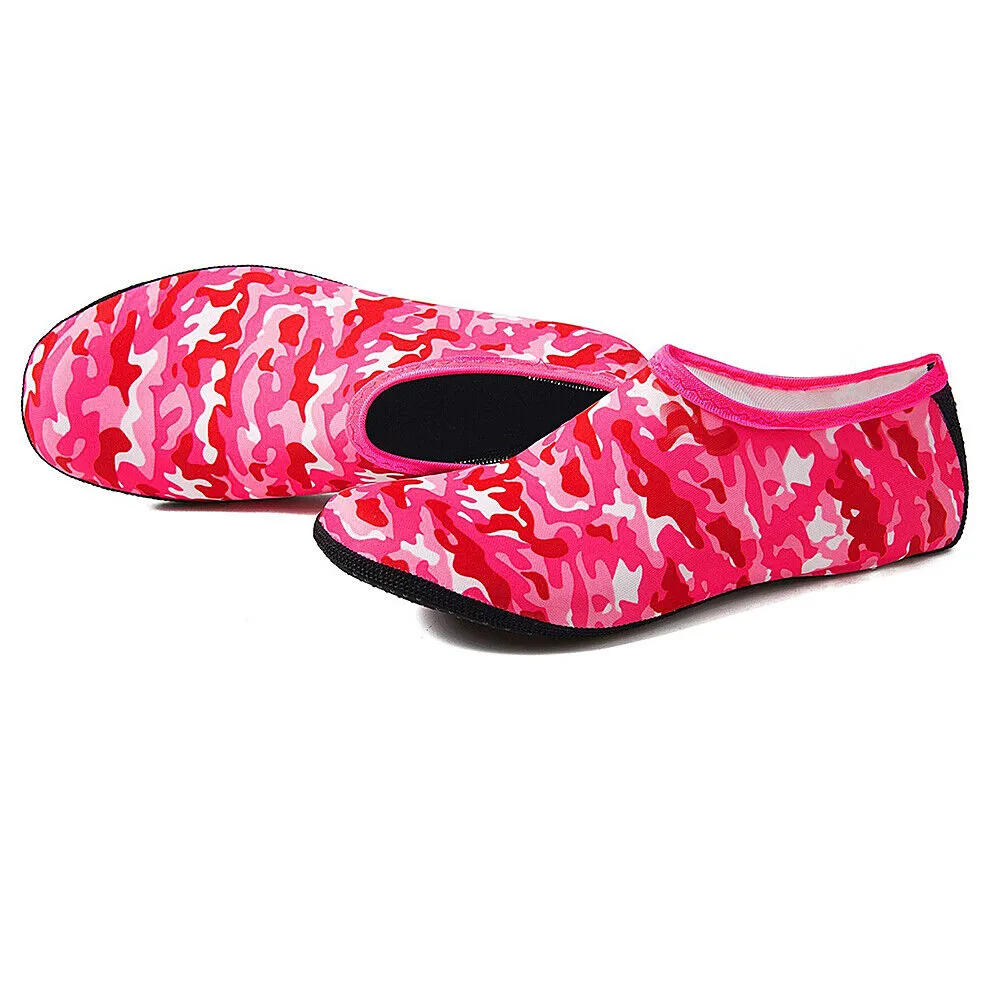 US 2 Pairs Outdoor Beach Swimming Aqua Socks Quick-Dry Barefoot Shoes Men Women