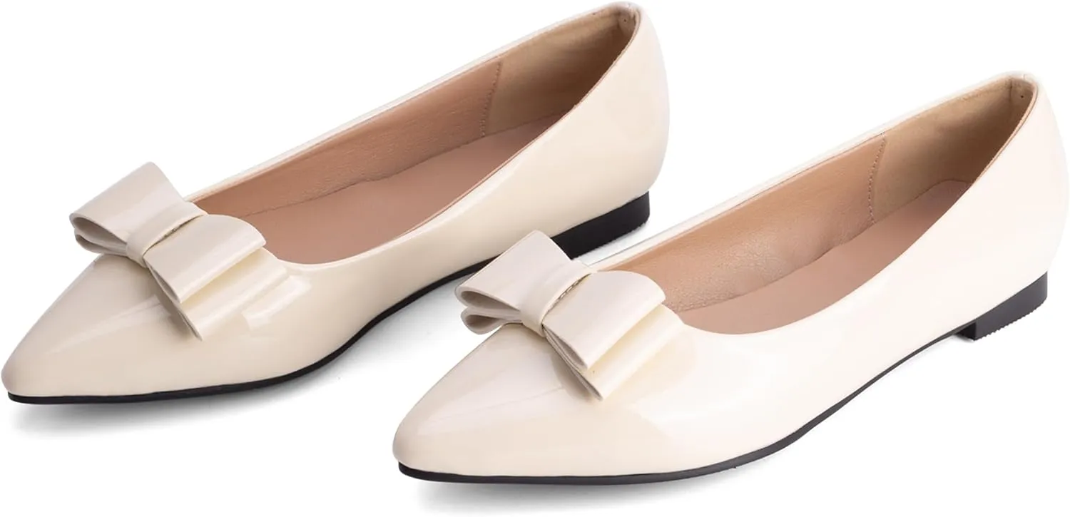 Walking Flats Women Daily Pointed Toe Work Dolly Shoes