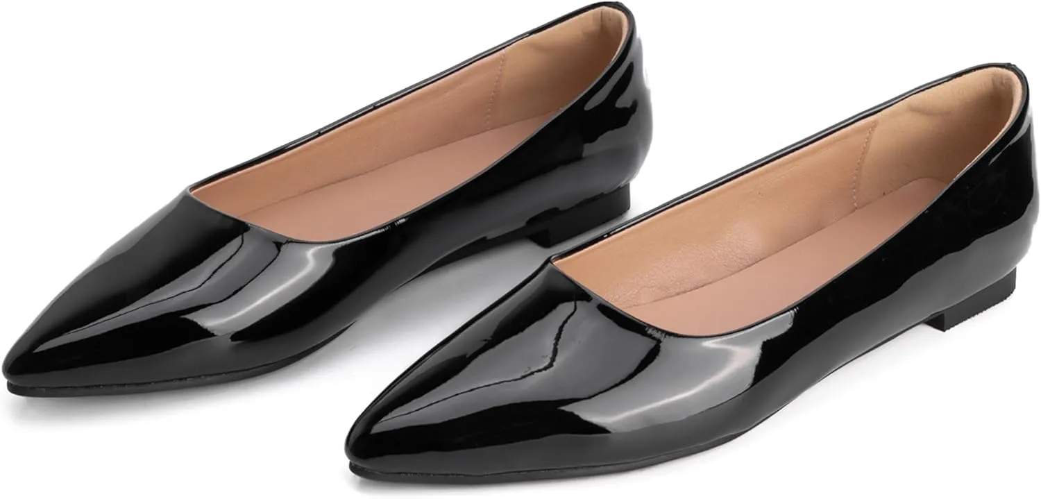 Walking Flats Women Daily Pointed Toe Work Dolly Shoes