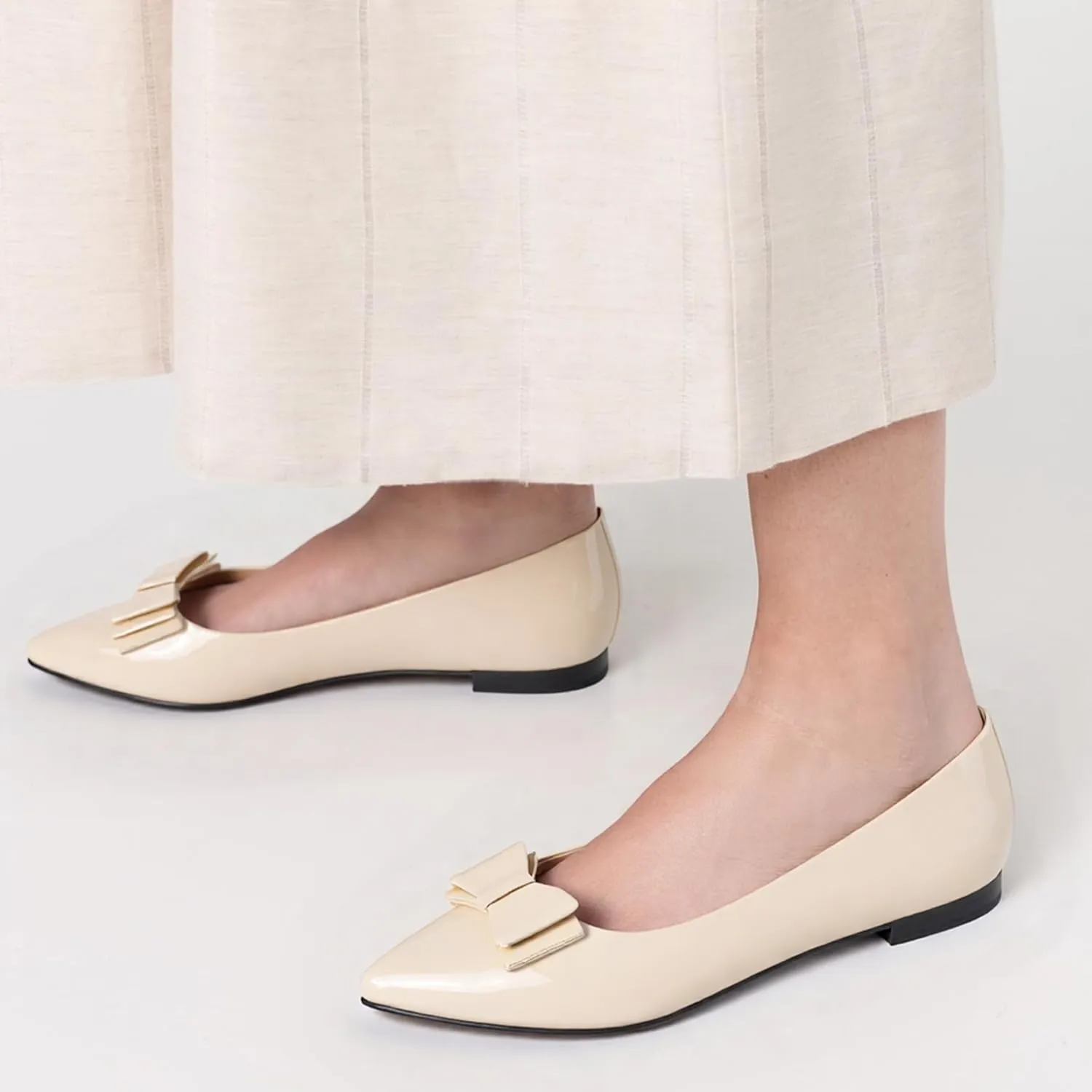 Walking Flats Women Daily Pointed Toe Work Dolly Shoes